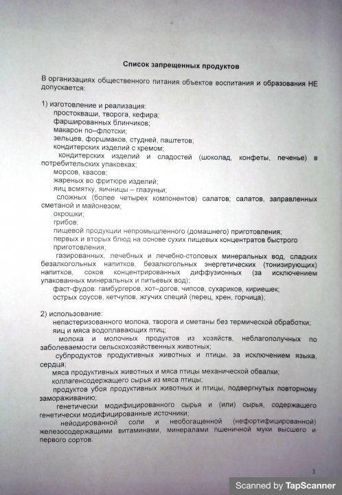 Тыйым салынған тағамдар