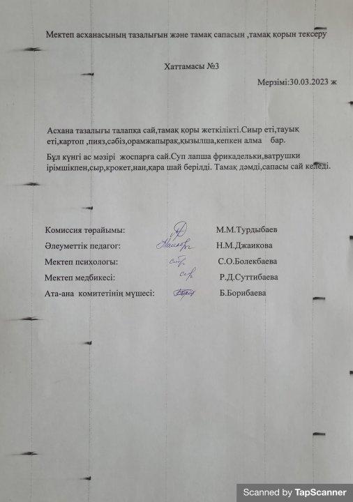 Акт хаттама бракераж комиссиясының